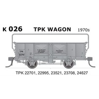 SDS HO NSWGR 1970s TPK Wagons, 5 Car Pack (22701, 22995, 23521, 23708, 24627)
