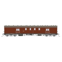 SDS HO KP Mail Van KP732 Plain bearing bogies Indian Red Weathered Roof