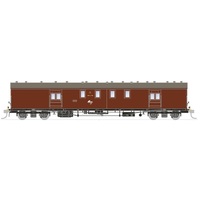 SDS HO KP Mail Van KP822 Roller bearing bogies Indian Red w/ L7 Weathered Roof