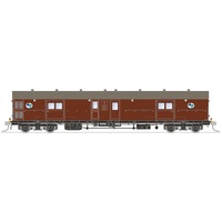 SDS HO LHO Brake Van LHO1619 Double Guard Door Plain Bearing Bogies Indian Red - PTC L7