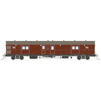 SDS HO LHY Brake Van LHY1614 Double Guard Door Roller Bearing Bogies Indian Red - PTC Mk1