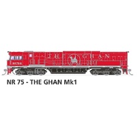 SDS HO NR Class Locomotive NR75 The Ghan Mk1 SI DCC Sound