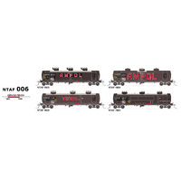SDS Models HO NTAF Rail Tank Wagon 1983-1995 AMPOL & Total 4 Car Set