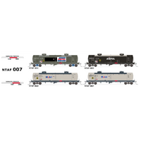 SDS Models HO NTAF Rail Tank Wagon 1990-1995 AMPOL & 1997-2006 Mobil 4 Car Set