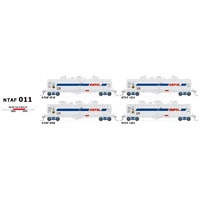 SDS Models HO NTAF011 AMPOL Block Train 4 Rail Tank Car Set