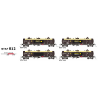 SDS Models HO NTAF Rail Tank Wagon 2004-2010 Freight Australia 4 Car Set