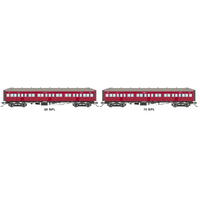 SDS HO Victorian Railways PL Passenger Carriage Twin Pack 65 BPL & 76 BPL (1957)