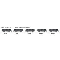 SDS HO NSWGR S Truck Spoked Wheels With Buffers 5 Pack