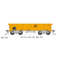 SDS HO Austrains NEO SAR Concentrate Wagon SO 5 Car Pack B - Yellow