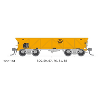 SDS HO Austrains NEO SAR Concentrate Wagon SOC 5 Car Pack D - Yellow