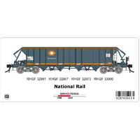 SDS Models HO RHGF Aggregate Wagon VO 014 National Rail 4 Pack