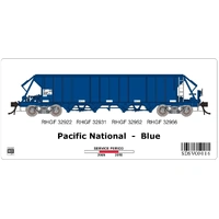 SDS Models HO RHGF Aggregate Wagon VO 016 Pacific National Blue 4 Pack