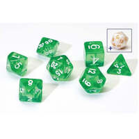 Sirius Dice Translucent Green Resin Dice Set