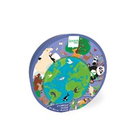 Scratch Europe - Mini Puzzle 45pcs - Contour Puzzle - World