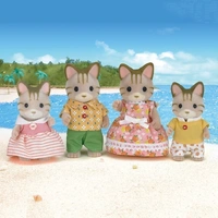 Sylvanian Families Striped Cat Family SF5180