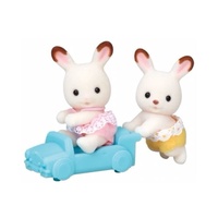 Sylvanian Families - Chocolate Rabbit Twins (v2)
