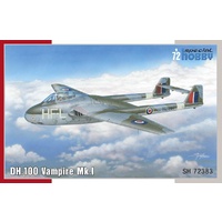Special Hobby 1/72 DH.100 Vampire Mk.I 'RAF, RAAF and Armée de l'Air' Plastic Model Kit *Aus Decals*