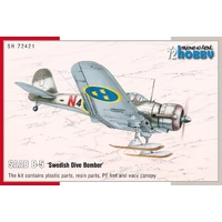 Special Hobby 1/72 SAAB B-5 Swedish Dive Bomber Plastic Model Kit