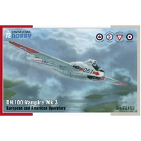 Special Hobby 1/72 DH.100 Vampire Mk.3 'European and American Operators' Plastic Model Kit