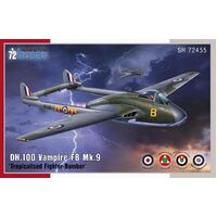 Special Hobby 1/72 DH.100 Vampire FB.Mk.9 Tropicalised Fighter-Bomber Plastic Model Kit