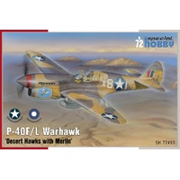 Special Hobby 1/72 P-40F/L Warhawk 'Desert Hawks with Merlin' Plastic Model Kit *Aust Decals*