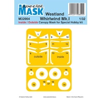 Special Hobby 1/32 Westland Whirlwind Mk.I Inside/Outside MASK