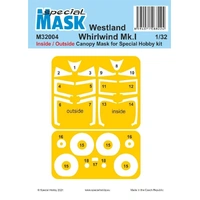 Special Hobby 1/32 Westland Whirlwind Mk.I Inside/Outside MASK