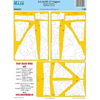 Special Hobby 1/48  AJ/JA/SF-37 Viggen (Single Seater) Splinter Camo MASK