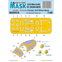 Special Hobby 1/48 SIAI-Marchetti SF-260M/AM/W INSIDE/OUTSIDE MASK