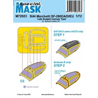 Special Hobby 1/72 SIAI-Marchetti SF-260EA/D/EU Late Bulged Canopy Type Mask
