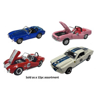 Shelby 1/64 4 Styles #98B White GT350-1962 Blue Cobra-#98 427 Cobra Red-1968 GT500 Pink Diecast Car