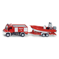 Siku - 1/87 Unimog Fire Engine with Boat [SI1636]