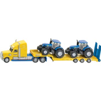 Siku 1/87 Truck with 2 New Holland Tractors SI1805