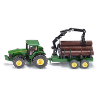 Siku - 1/50 John Deere with Forestry Trailer [SI1954]