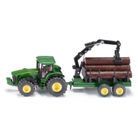 Siku - 1/50 John Deere with Forestry Trailer [SI1954]