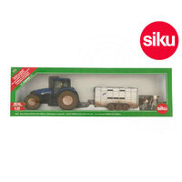 Siku 1/32 New Holland w Ifor Williams Blue SI8607