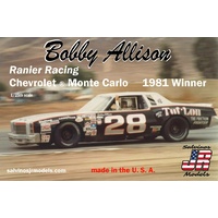 Salvinos J R BAMC1981R 1/25 Bobby Allison #28 Ranier Racing Chevy Monte Carlo 1981 Plastic Kit