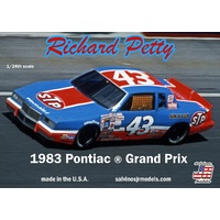 Salvinos J R RPGP1983T 1/25 Richard Petty 1983 Pontiac Grand Prix Winner Plastic Model Kit