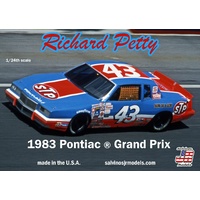 Salvinos J R RPGP1983T 1/25 Richard Petty 1983 Pontiac Grand Prix Winner Plastic Model Kit