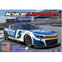 Salvinos J R 1/24 Hendrick Motorsports, 2024, Kyle Larson, Chevrolet Camaro Primary Plastic Model Kit [HMC2024KLP]