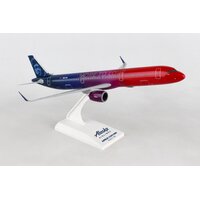 Sky Marks 1/150 Alaska A321Neo 'More To Love' Plastic Model Aircraft