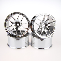 Speedline Wheel Rims 10 Spoke Offset 5 Chrome-Silver 4pcs SL025C8
