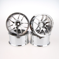 Speedline Wheel Rims 10 Spoke Offset 7 Chrome -Silver 4pcs SL037C8