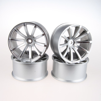 Speedline Wheel Rims 10 Spoke Offset 7 Matte-Silver 4pcs SL037S8