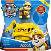 Paw Patrol Rubble Figurine with Bulldozer