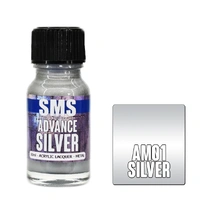 Scale Modellers Supply Advance Metallic Silver 10ml Acrylic Paint