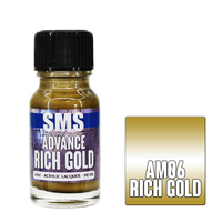 Scale Modellers Supply Advance Metallic Rich Gold 10ml Acrylic Paint