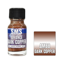 Scale Modellers Supply Advance Metallic Dark Copper 10ml Acrylic Paint