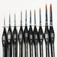 Scale Modellers Supply Sable 10pce Brush Set