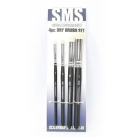 Scale Modellers Supply Synthetic Dry Brush Set (4pcs)